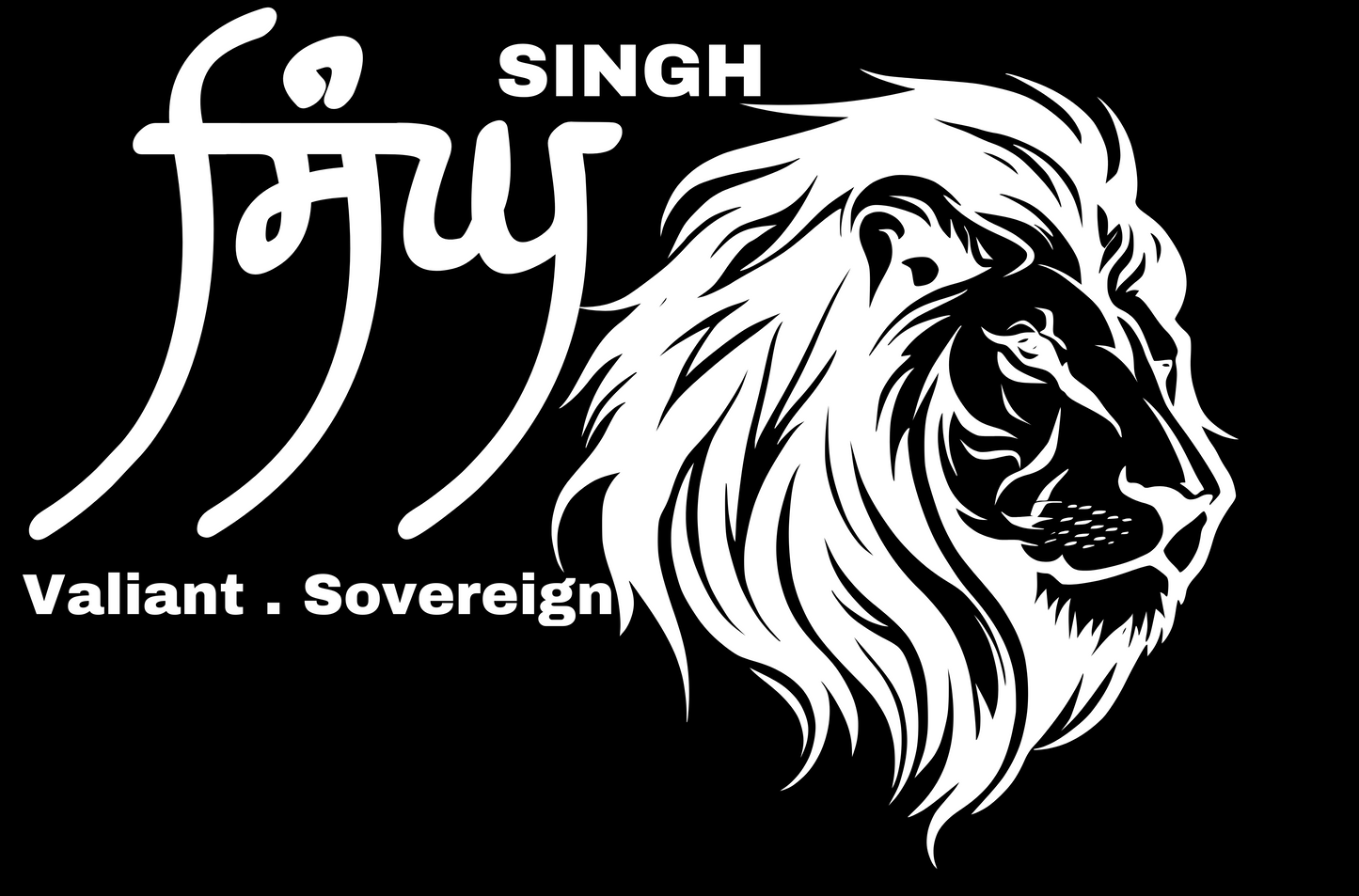 Singh - Transparent Vinyl Decal 6"x9"